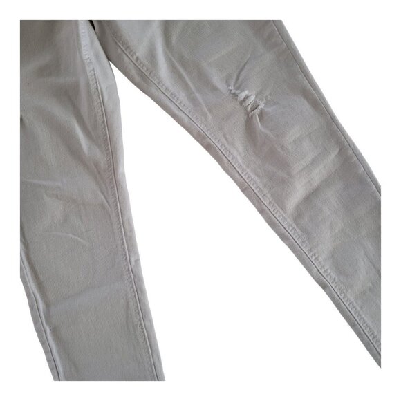 Signature Studio Distressed White Denim Jeans Size 14 - Picture 5 of 9